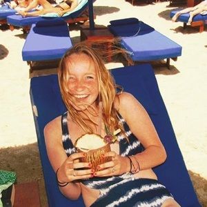 Sexy one piece blue baithing suit!